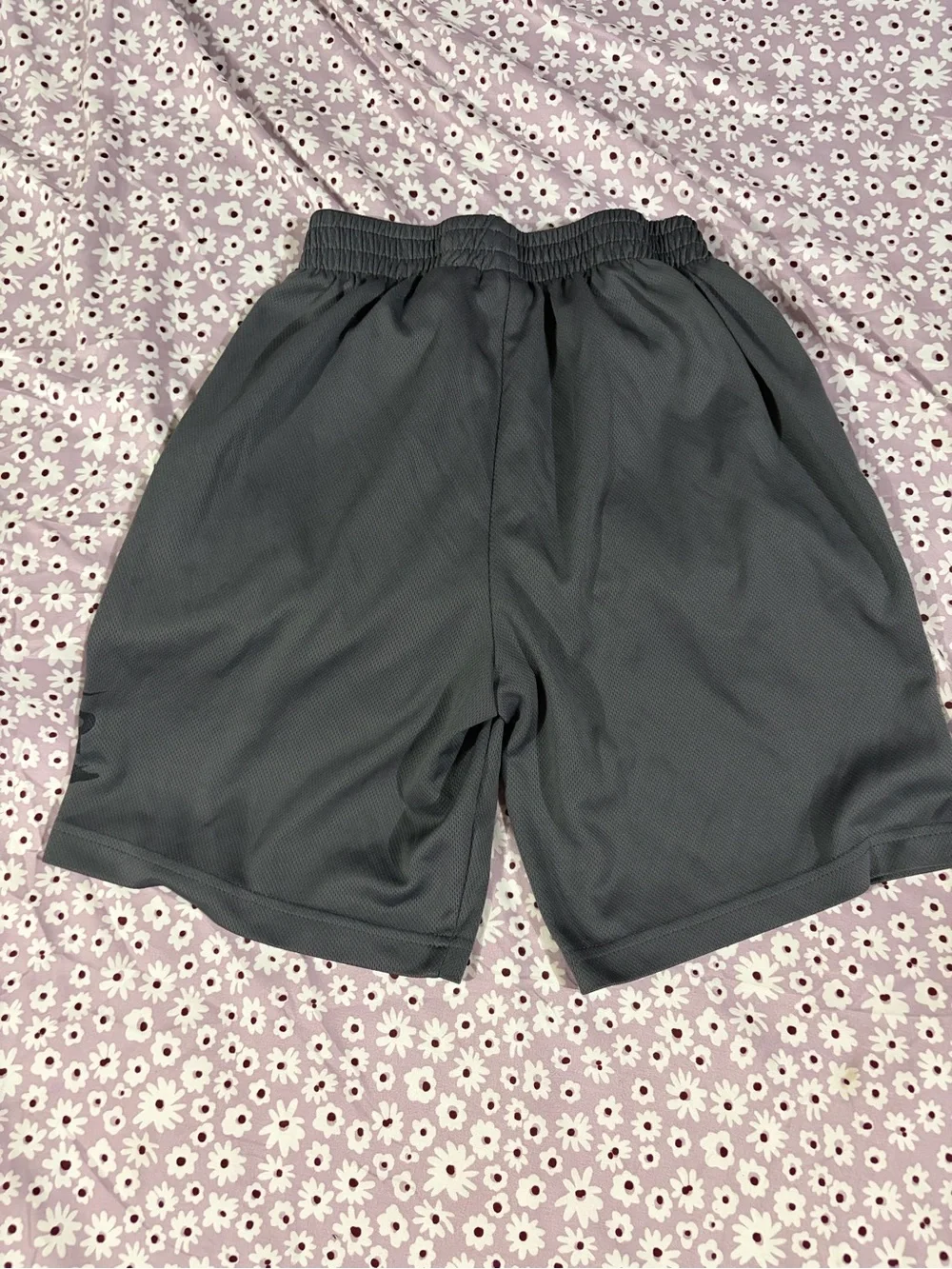Nike Kids Black & Red Logo Athletic Shorts